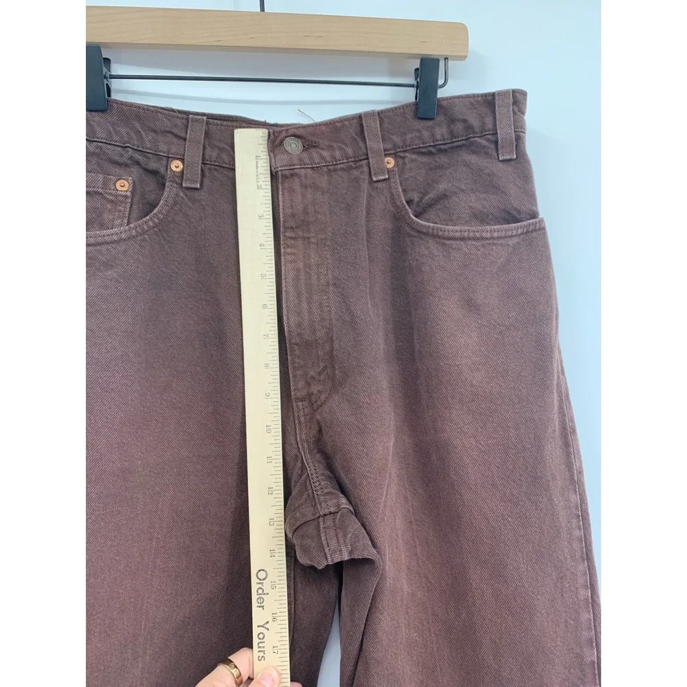 Vintage Levis 550 Jeans Mens 32x28 Brown Relaxed Fit 90s Made USA